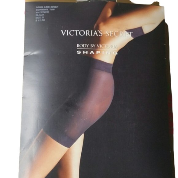 Victoria's Secret Accessories - NEW Body By Victoria Long Line Brief Black Size B
